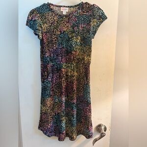 LuLaRoe Multicolor Abstract Print Top